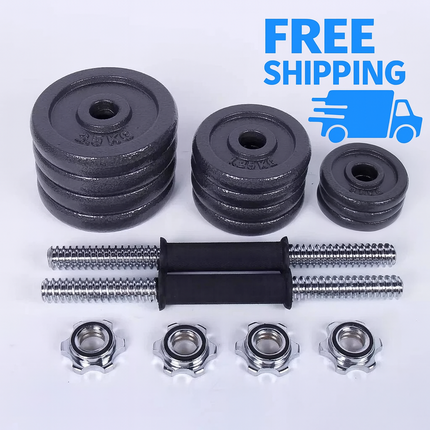 50kg Adjustable Dumbbell & Barbell Set