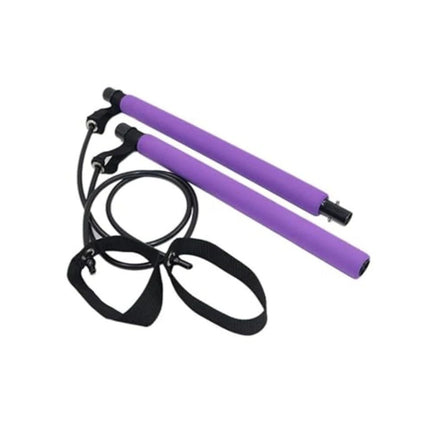 Portable Pilates Bar with Resistance Bands Multifunctional Exercise Toning Stick
