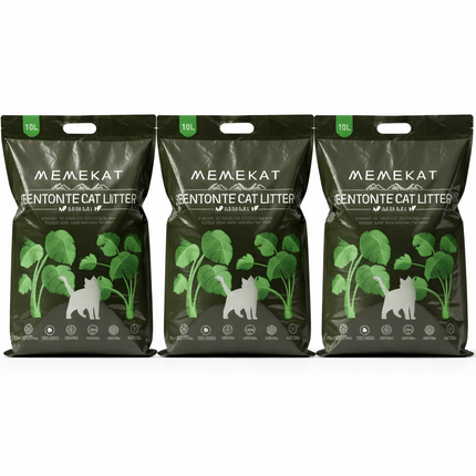 Bentonite Clumping Cat Litter Unscented Dust-Free Odor Control 10/20/30L