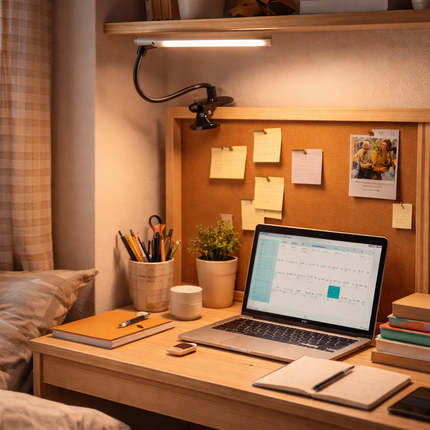 LED Clip-On Desk Lamp – USB Adjustable Reading Light