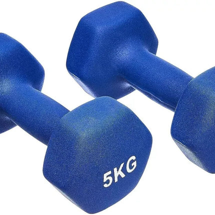 5kg Neoprene Dumbbells – Pair