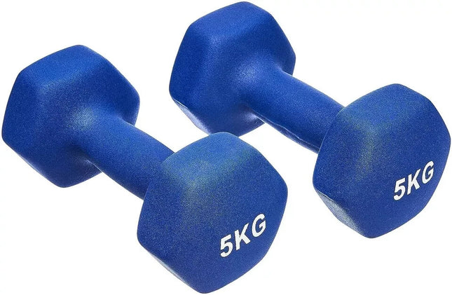 5kg Neoprene Dumbbells – Pair