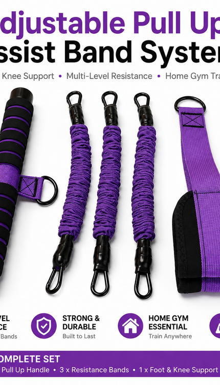 Pull Up Exercise Pedal Resistance Band with Handles