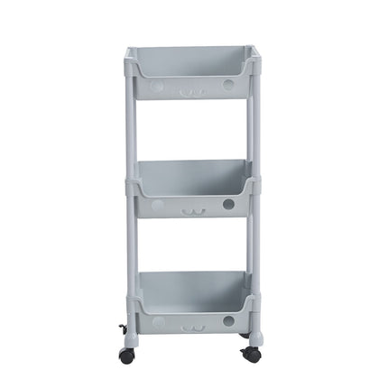 3/4 Tier Storage Trolley Cart on Wheels 4 Tier Kitchen Bathroom Laundry Rolling