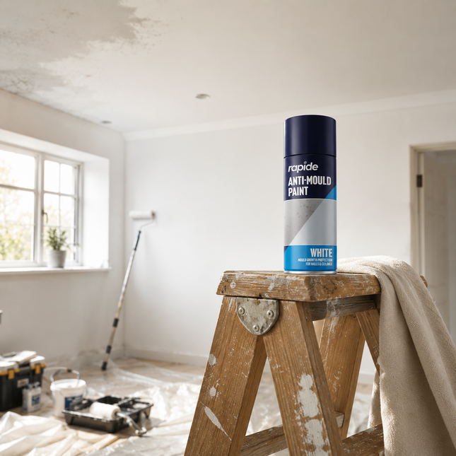 Anti Mould Spray Paint 400ML One Coat White Finish