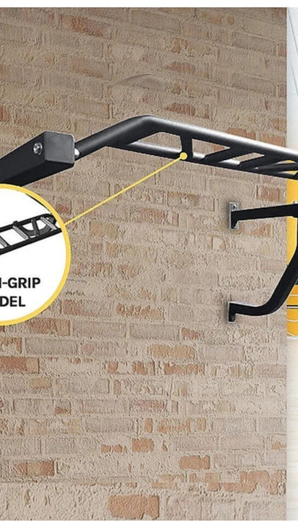 Multi Grip Wall Mounted Pull Up Bar Heavy Duty Chin Up 300LB Gym Workout Station