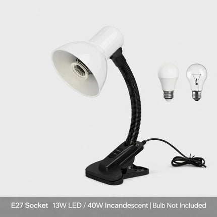 LED Desk Lamp Clip On Adjustable Office Bed Study Table Clamp Reading Light