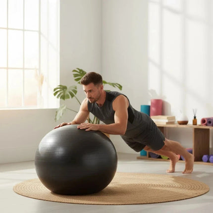 55cm Fitness Exercise Ball Yoga Swiss Pregnancy Birthing Anti Burst With Pump
