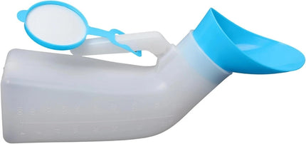 Unisex Urinal Bottle 1L Men & Women Spill-Proof Funnel Portable Bedside Travel