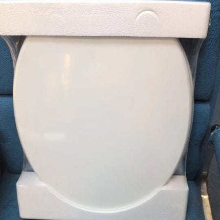18" Universal Toilet Seat White Easy Fit Bathroom WC Seat With Fittings