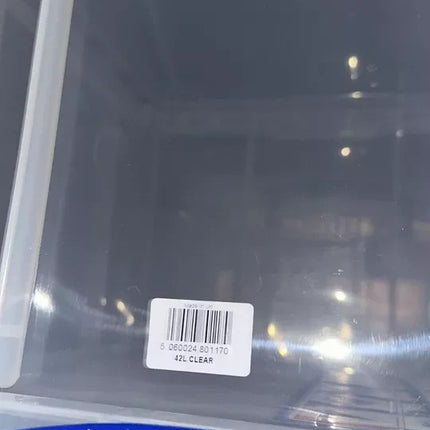 42L Clear Storage Box with Lid