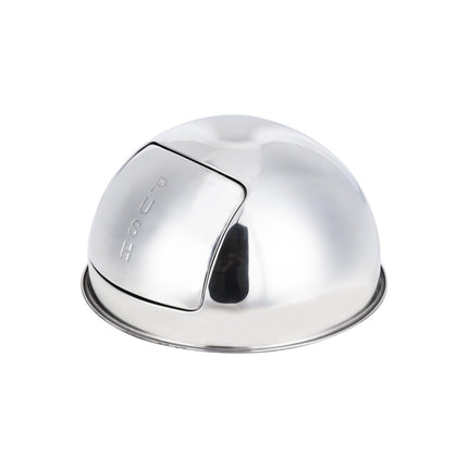 18L Stainless Steel Trash Can with Swing Push Lid Indoor Outdoor Waste Bin