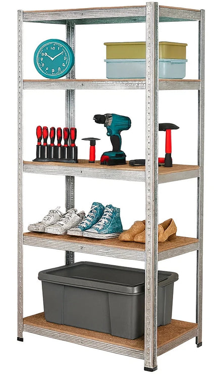 5-Tier Galvanised Storage Racks – 3 Pack