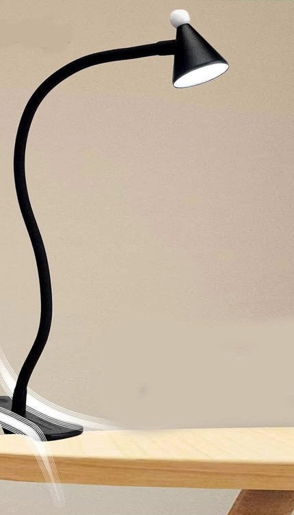 LED Desk Lamp Clip On Reading Light 3W Eye Care Flexible 10 Brightness Levels
