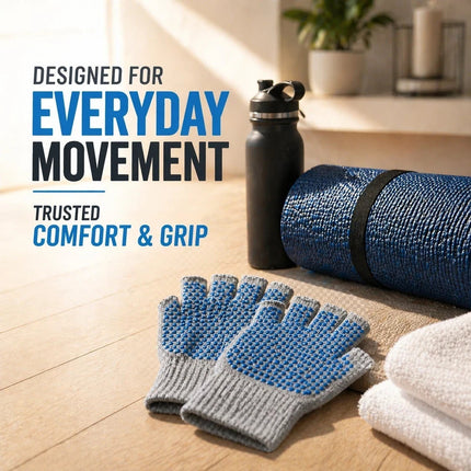 Half Finger Gym Gloves Non Slip Yoga Fitness Exercise Training Sports Pilates