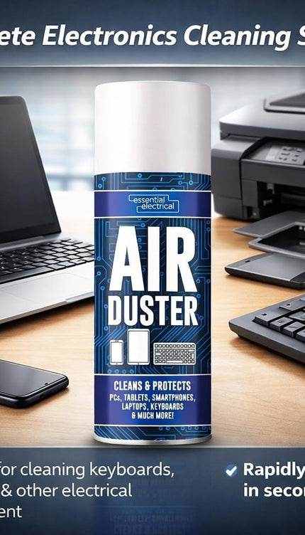 Air Duster Spray Compressed Can Cleans Laptop Printer Keyboard Tech Gadget 200ml