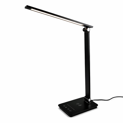5 Lighting Modes Dimmable LED Desk Lamp Wireless Charging for Home Office