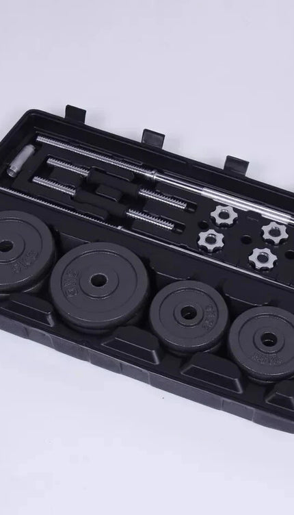 50kg Adjustable Dumbbell & Barbell Set