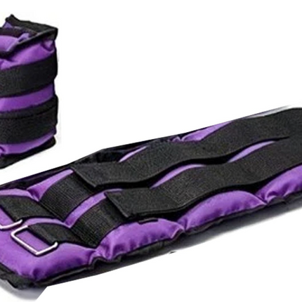 Ankle Wrist Leg Weights Straps 1.5kg  Pack Of 2 Purple Yoga Gym Exercise Fitness
