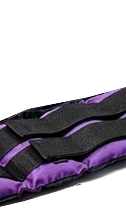 Ankle Wrist Leg Weights Straps 1.5kg  Pack Of 2 Purple Yoga Gym Exercise Fitness