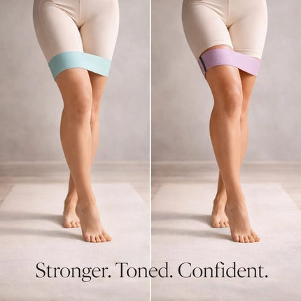 Resistance Bands Set Fabric Men Women Exercise Glute Workout Hip Circle Non Slip