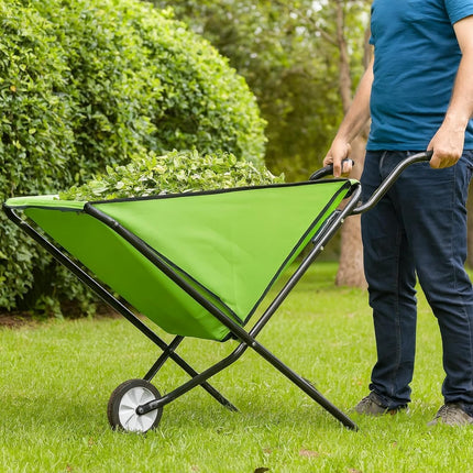 Wheelbarrow Lightweight Folding Garden Large Wheel Barrow Cart Trolley 80KG