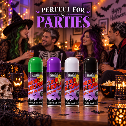 Halloween Hair Colour Spray 200ml Temporary Wash Out Fancy Dress Up Party Dye