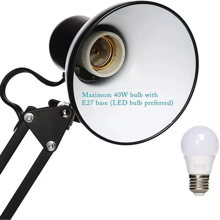 Modern Metal Floor Lamp Flexible Swing Arms Reading Floor Adjustable Tall Light