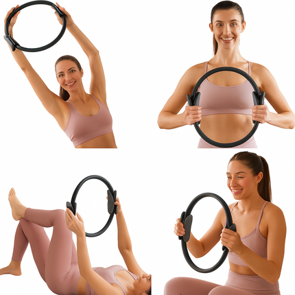 15" Pilates Ring Fitness Circle Exercise Equipment Toning Arms Thighs Leg & Core