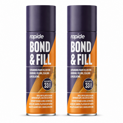2X Expanding Foam Filler Spray 500ml PU Bond Fill Sealing CrackS Insulating Gap