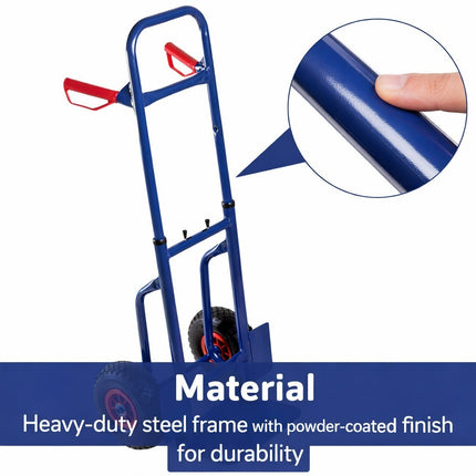 150kg Heavy-Duty Steel Sack Truck Trolley