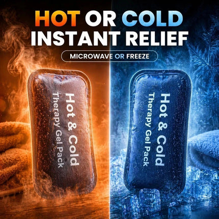 Hot Cold Gel Pack Reusable Heat Ice Therapy Migraine Sports Injury Pain Relief