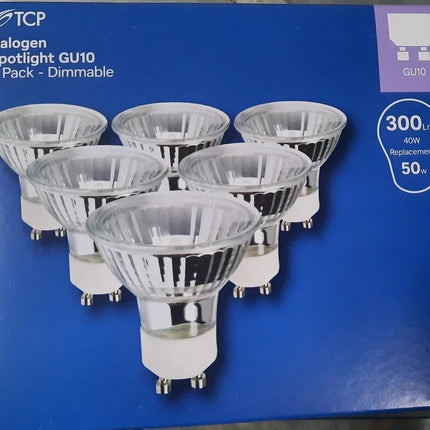 Spot Light Bulbs Pack Of 12 GU10 Halogen Warm White 2800K 300Lm 30° Dimmable 40W