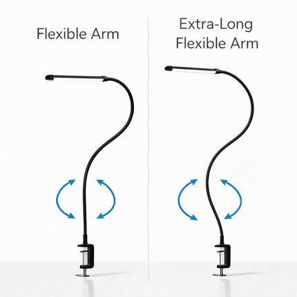 LED Desk Lamp with Clamp Stepless Dimming Modes 2700-6000K Office Desk WorkLight