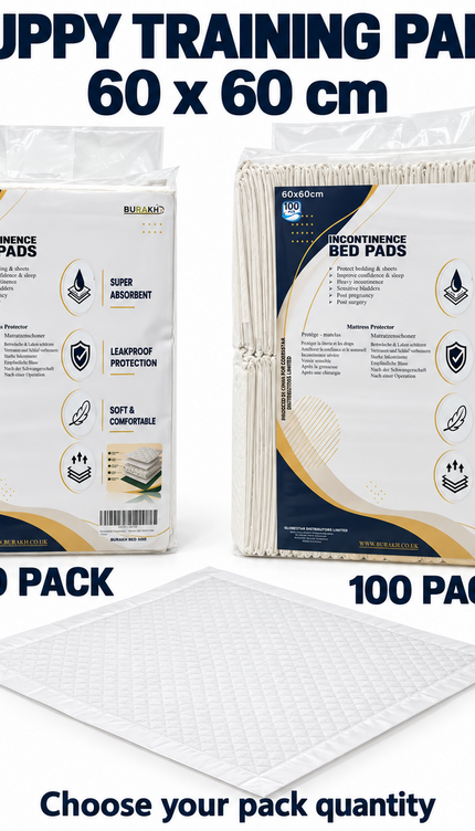 Puppy Training Pads 50/100 Pack Super Absorbent Leakproof Dog Toilet Pee Mats