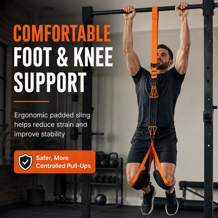 Multifunction Pull Up Assist Resistance Bands Foot Knee Support Home Gym Workout