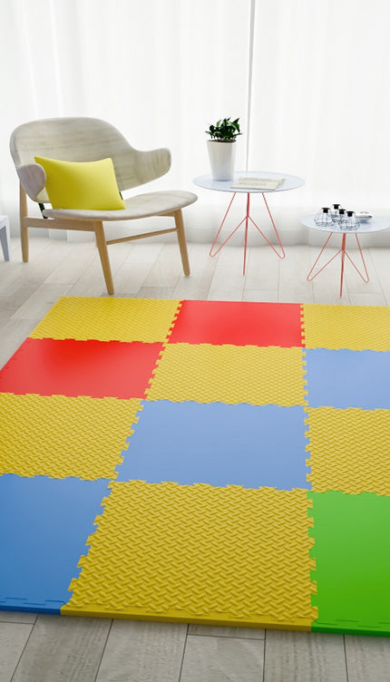 Color Eva Foam Mats Soft Floor Tiles Interlocking Kids Play Gym Exercise 60x60cm