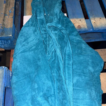Unisex Cotton Terry Bathrobe Soft Towel Gown Dressing Robe Men Women
