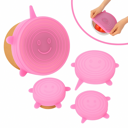 12 Pack Reusable & Flexible Silicone Food Covers