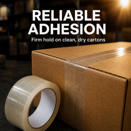 Parcel Tape 48mm X 66m Strong Heavy Duty for Secure Box Packing 12-Rolls Clear