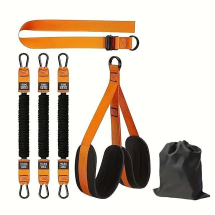 Multifunction Pull Up Assist Resistance Bands Foot Knee Support Home Gym Workout