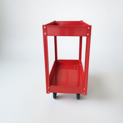 Heavy Duty Garage Tool Trolley 2 Tier Wheel Cart Storage Shelf for Workshop DIY