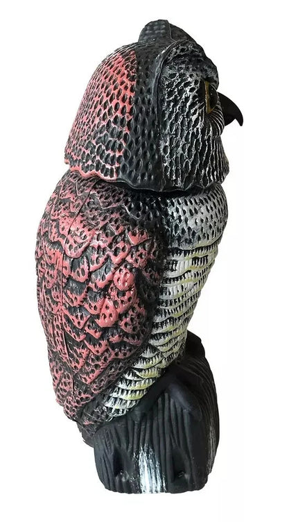 Hawk Owl Heron Decoy Bird Pest Control Cat Repeller Pond Garden Scare Ornament