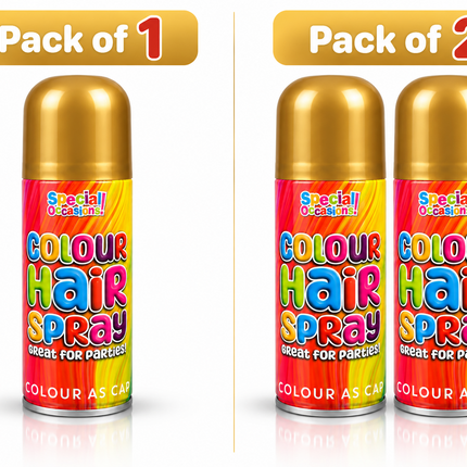 Hair Colour Spray 200ml Temporary Wash Out Halloween Fancy Dress Party 6 Colours
