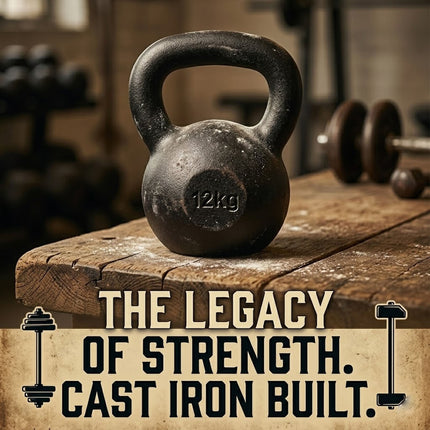 Cast Iron Kettlebell 4KG–20KG Strength Training Home Gym Fitness Weight Lifting