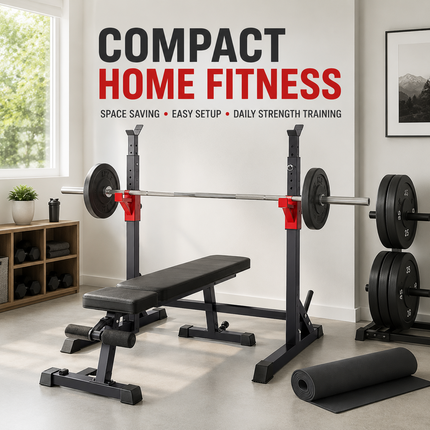 Adjustable Squat Rack Weight Bench Press Gym Push up Barbell Stand Holder