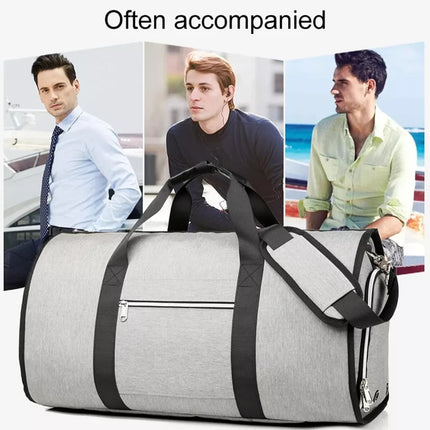 45L Duffel Bag Travel Holdall Large Foldable Suit Garment Carrier Bag + Strap