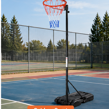 Basketball Hoop Stand 6.5-10FT Adjustable Height Portable Wheeled Base Outdoor