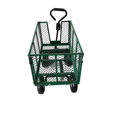 Garden Trolley TRAILER Deluxe High Sided Cart 500kg H Duty Festival Camping LARG