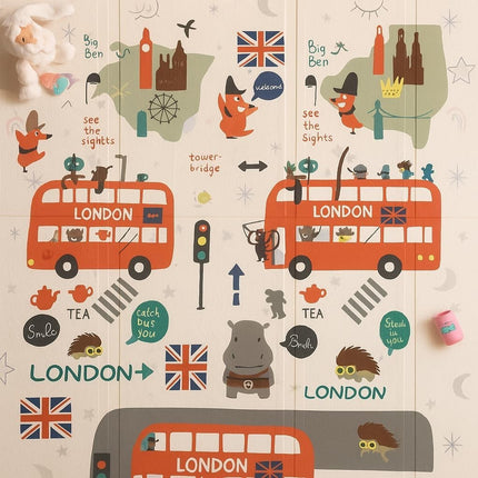 Foldable Baby Play Mat Waterproof Foam Mat Reversible Waterproof Extra Large Mat